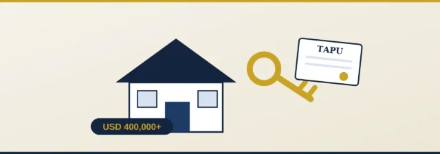 USD 400,000 property purchase and title deed for Turkish citizenship.
